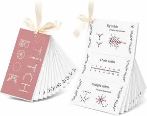 Creative Mini Sewing Book 2 PCS- Sewing Book for Beginners, Paper Embroidery Cards Kit,Stitch Learning Craft Kit for Adults Creative Mini Sewing Book 2 PCS- Sewing Book for Beginners, Paper Embroidery Cards Kit,Stitch Learning Craft Kit for Adults