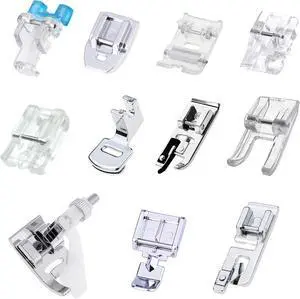 ZKSM 11 Pcs Presser Feet, Sewing Machine Presser Walking Feet Kit Compatible for Brother Babylock Janome Elna Toyota New Home and Low Shank Sewing Machines ZKSM 11 Pcs Presser Feet, Sewing Machine Presser Walking Feet Kit Compatible for Brother Babylock Janome Elna Toyota New Home and Low Shank Sewing Machines