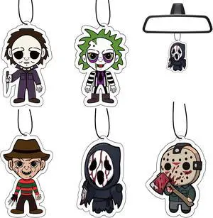 Halloween horror Car Air Fresheners - Cute & Scary Car Interior Accessory Hanging, Home Decoration, Fresh Room, Bathroom, Closet,Holiday Gift for Men and Women, Pack of 5 Halloween horror Car Air Fresheners - Cute & Scary Car Interior Accessory Hanging, Home Decoration, Fresh Room, Bathroom, Closet,Holiday Gift for Men and Women, Pack of 5