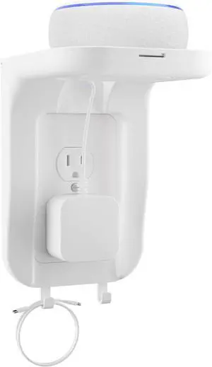 Suptek Wall Outlet Shelf, Home Wall Shelf Organizer for Outlets, Perfect for Bathroom, Kitchen, Bedrooms,Ideal for Cell Phone,Speaker up to 20lbs,with Cable Management and Detachable Hooks,White(S3W) Suptek Wall Outlet Shelf, Home Wall Shelf Organizer for Outlets, Perfect for Bathroom, Kitchen, Bedrooms,Ideal for Cell Phone,Speaker up to 20lbs,with Cable Management and Detachable Hooks,White(S3W)