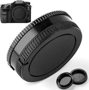 Camera Body Cap and Lens Rear Cap Cover Replacement for Sony Alpha A-Mount/Minolta AF Mount Lens,2 Packs Camera Body Cap and Lens Rear Cap Cover Replacement for Sony Alpha A-Mount/Minolta AF Mount Lens,2 Packs