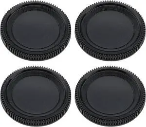OTOTEC 4 Pcs F Mount Plastic Body Cap Camera Protector Dust Cap Compatible with Nikon F Mount Film or Digital SLR Camera Black OTOTEC 4 Pcs F Mount Plastic Body Cap Camera Protector Dust Cap Compatible with Nikon F Mount Film or Digital SLR Camera Black