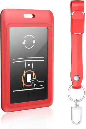 Key Card Holder for Tesla Card Key Holder Protective Cover Keychain for Model 3 Y X S Cybertruck Card Key Holder Keychain (Red) Key Card Holder for Tesla Card Key Holder Protective Cover Keychain for Model 3 Y X S Cybertruck Card Key Holder Keychain (Red)