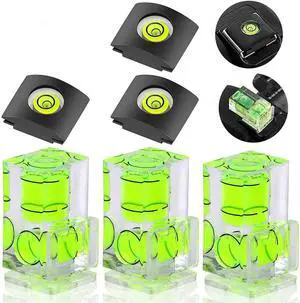 6 Pack Camera Hot Shoe Level, Hot Shoe Bubble Level Camera Hot Shoe Cover 2 Axis Bubble Spirit Level Compatible with DSLR Film Camera Canon Nikon Olympus,Combo Pack - 2 Axis and 1 Axis 6 Pack Camera Hot Shoe Level, Hot Shoe Bubble Level Camera Hot Shoe Cover 2 Axis Bubble Spirit Level Compatible with DSLR Film Camera Canon Nikon Olympus,Combo Pack - 2 Axis and 1 Axis
