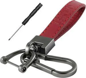 Leather Car Keychain with Anti-Loss D-Ring for Key Fobs, for Men and Women | Durable Leather, Secure-Lock D-Ring, Rustproof Hardware, For Car And House Keys, Lightweight Daily Key Accessory Leather Car Keychain with Anti-Loss D-Ring for Key Fobs, for Men and Women | Durable Leather, Secure-Lock D-Ring, Rustproof Hardware, For Car And House Keys, Lightweight Daily Key Accessory