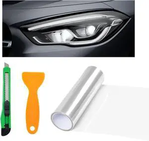 povtii Tint Vinyl Wrap Sticker Sheet Roll for Car Headlight & Taillight - Self Adhesive Fog Light Vinyl Film, 12x48 Inch Roll, Squeeze & Cutter Included povtii Tint Vinyl Wrap Sticker Sheet Roll for Car Headlight & Taillight - Self Adhesive Fog Light Vinyl Film, 12x48 Inch Roll, Squeeze & Cutter Included
