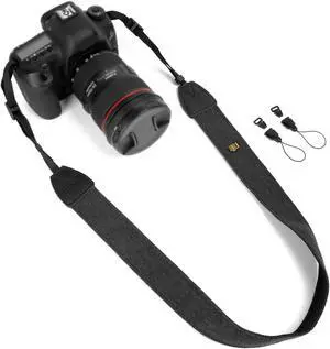 Camera Strap Vintage Black Shoulder Strap with Quick Release Buckles | Adjustable Canvas Print Soft Neck Shoulder Carrying Straps for Women Men All DSLR SLR Most Digital Cameras Camera Strap Vintage Black Shoulder Strap with Quick Release Buckles | Adjustable Canvas Print Soft Neck Shoulder Carrying Straps for Women Men All DSLR SLR Most Digital Cameras