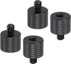 PATIKIL Tripod Screw Adapter 1/4" Male to 1/4" Female, 4 Pcs Tripod Nut Connectors Camera Mount Screw Camera Double Head Converter for Microphone Holder Magic Arms Accessories, 20 mm PATIKIL Tripod Screw Adapter 1/4" Male to 1/4" Female, 4 Pcs Tripod Nut Connectors Camera Mount Screw Camera Double Head Converter for Microphone Holder Magic Arms Accessories, 20 mm