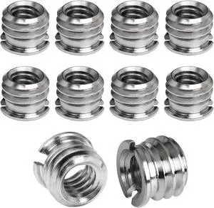 1/4"-20 Female to 3/8"-16 Male Tripod Thread Adapter LUORNG 10PCS Standard Screw Adapter Reducer Bushing Converter for DSLR Camera Camcorder Monopod Stand, 3/8 to 1/4 Tripod 1/4"-20 Female to 3/8"-16 Male Tripod Thread Adapter LUORNG 10PCS Standard Screw Adapter Reducer Bushing Converter for DSLR Camera Camcorder Monopod Stand, 3/8 to 1/4 Tripod