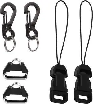 6pcs Camera Quick Release Strap, Adjustable Quick Release Buckle for Camera Strap Quick Release Clips Connector Buckles Connect Adapter to Camera Neck Strap (Black) 6pcs Camera Quick Release Strap, Adjustable Quick Release Buckle for Camera Strap Quick Release Clips Connector Buckles Connect Adapter to Camera Neck Strap (Black)