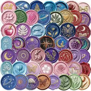 50PCS Transparent Wax Seal Stickers, Retro Seal Envelope Stickers | Waterproof Vintage Wax Seal Decors for Christmas Cards, Wedding Invitations, Party Favors, Scrapbook Supplies 50PCS Transparent Wax Seal Stickers, Retro Seal Envelope Stickers | Waterproof Vintage Wax Seal Decors for Christmas Cards, Wedding Invitations, Party Favors, Scrapbook Supplies