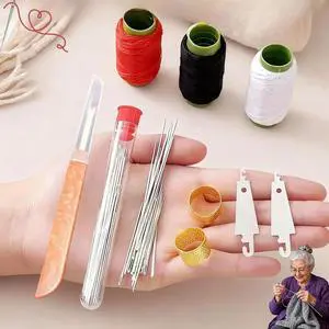 34PCS Big Eye Steel Sewing Needles Kit, Steel Needle Sewing Kit, Stainless Steel Sewing Needles, Steels Needles for Hand Sewing, Portable DIY Handcraft Set, Suitable for Handicraft Enthusiasts 34PCS Big Eye Steel Sewing Needles Kit, Steel Needle Sewing Kit, Stainless Steel Sewing Needles, Steels Needles for Hand Sewing, Portable DIY Handcraft Set, Suitable for Handicraft Enthusiasts