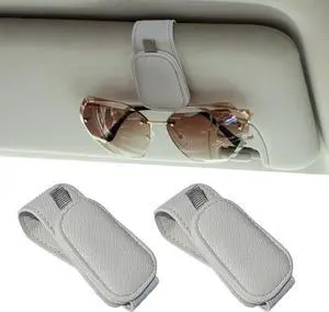 Yuoyar 2 Packs Magnetic Sunglass Holder for Car Visor (Grey) | Magnetic Interior Car Accessories Yuoyar 2 Packs Magnetic Sunglass Holder for Car Visor (Grey) | Magnetic Interior Car Accessories