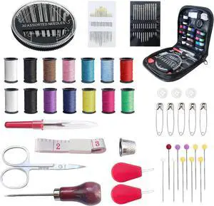 Woosuke 92Pcs Hand Sewing Kit for Adults and Beginners, Complete Needle and Thread Kit with Stainless Steel Needles, Scissors and Accessories, Ideal for Home, Travel, DIY, and Emergency Repairs Woosuke 92Pcs Hand Sewing Kit for Adults and Beginners, Complete Needle and Thread Kit with Stainless Steel Needles, Scissors and Accessories, Ideal for Home, Travel, DIY, and Emergency Repairs