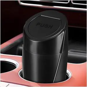 Wevdn Car Trash Can Bin with Lid, Mini Leakproof Vehicle Side Door Cup Holder Trash Can with Lid, Multipurpose Organizer Portable Garbage Bin for Cup Holder Car Home Office (Black) Wevdn Car Trash Can Bin with Lid, Mini Leakproof Vehicle Side Door Cup Holder Trash Can with Lid, Multipurpose Organizer Portable Garbage Bin for Cup Holder Car Home Office (Black)