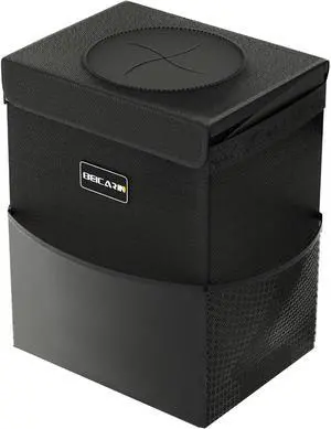 Beicarin Car Trash Can with Lid - Trash Bag Hanging with Storage Pockets Leak-Proof Organizer Collapsible and Portable Waterproof Garbage Bin, 2.2 Gallons Multipurpose Trash Bin for Car Beicarin Car Trash Can with Lid - Trash Bag Hanging with Storage Pockets Leak-Proof Organizer Collapsible and Portable Waterproof Garbage Bin, 2.2 Gallons Multipurpose Trash Bin for Car