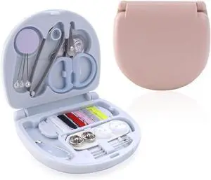 2 Pack Mini Travel Sewing Kit Emergency Repair with Plastic Case | Min, DIY Supplies, Portable Tool Kits, Plastic Box, Beginner Friendly, Threads, Scissors, Hand Needles, Emergency Repair 2 Pack Mini Travel Sewing Kit Emergency Repair with Plastic Case | Min, DIY Supplies, Portable Tool Kits, Plastic Box, Beginner Friendly, Threads, Scissors, Hand Needles, Emergency Repair