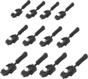 Zipper Repair Kit, 12pcs 3 Different Size Replacement Zipper Quick Install Detachable Pulls Zip Heads, No Sewing Required, for Jackets, Luggage, Bags Zipper Repair Kit, 12pcs 3 Different Size Replacement Zipper Quick Install Detachable Pulls Zip Heads, No Sewing Required, for Jackets, Luggage, Bags