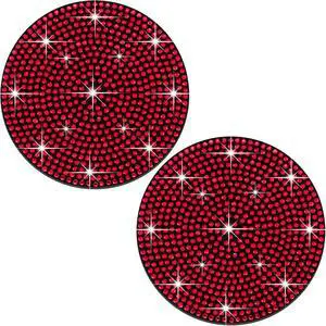 2PCS Bling Cup Holder Coaster, 2.75 inch Full Crystal Rhinestone Silicone Anti-Slip Shockproof, Universal Non-Slip Recessed Car Interior Accessories (Black & Red) 2PCS Bling Cup Holder Coaster, 2.75 inch Full Crystal Rhinestone Silicone Anti-Slip Shockproof, Universal Non-Slip Recessed Car Interior Accessories (Black & Red)