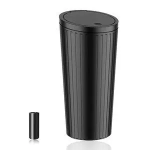 Car Trash Can Bin with Lid - Car Garbage Can Cup Holder-Universal Leakproof Vehicle Garbage Can Bin with 20pcs Trash Bags-Car Organizers and Storage for Front Back Seat Accessories Car Trash Can Bin with Lid - Car Garbage Can Cup Holder-Universal Leakproof Vehicle Garbage Can Bin with 20pcs Trash Bags-Car Organizers and Storage for Front Back Seat Accessories