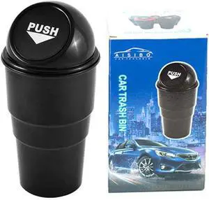 Mini Auto Car Garbage Can Automotive Vehicle Rubbish Bins, Small Trash Can Cup Holder for Bedroom Office Desk Home (Black 1 Pack) Mini Auto Car Garbage Can Automotive Vehicle Rubbish Bins, Small Trash Can Cup Holder for Bedroom Office Desk Home (Black 1 Pack)
