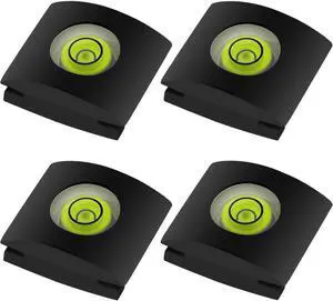 4Pack Camera Hot Shoe Cover with Bubble Spirit Level for Canon Nikon Panasonic Fujifilm Olympus Pentax Sigma DSLR/SLR/Evil Camera 4Pack Camera Hot Shoe Cover with Bubble Spirit Level for Canon Nikon Panasonic Fujifilm Olympus Pentax Sigma DSLR/SLR/Evil Camera