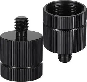 2 PCS Tripod Adapter Laser Level Tripod Conversion Adapter 5/8-11 Female to 1/4 Male, Camera Tripods Adapters, Mic Screw Adapters for Photography EquipmentBlack 2 PCS Tripod Adapter Laser Level Tripod Conversion Adapter 5/8-11 Female to 1/4 Male, Camera Tripods Adapters, Mic Screw Adapters for Photography EquipmentBlack