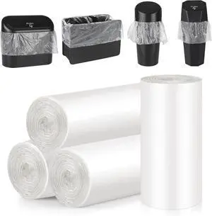 Accmor Mini Car Trash Can Bags for Auto Trash Bin, 120 Count Small Garbage Organizer Bags Tear-Resistant, Liner Refills (Vehicle Trash Can is not Included), White Accmor Mini Car Trash Can Bags for Auto Trash Bin, 120 Count Small Garbage Organizer Bags Tear-Resistant, Liner Refills (Vehicle Trash Can is not Included), White