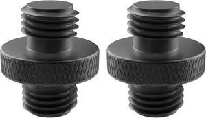 3/8" Male to 3/8" Male Threaded Tripod Screw Adapter, Black | 2 Pcs Standard Mounting Thread Converter, Double Head Stud for Camera Mount 3/8" Male to 3/8" Male Threaded Tripod Screw Adapter, Black | 2 Pcs Standard Mounting Thread Converter, Double Head Stud for Camera Mount