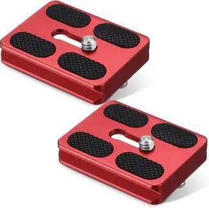 Frienda Quick Release Plate Tripod 1/4-20 DSLR,Pu50,Red | Tripod Mount Plate, Camera Tripod Mount for DSLR Camera Tripod Ball Head , Metal, 1.9 x 1.5 x 0.4 Inch Frienda Quick Release Plate Tripod 1/4-20 DSLR,Pu50,Red | Tripod Mount Plate, Camera Tripod Mount for DSLR Camera Tripod Ball Head , Metal, 1.9 x 1.5 x 0.4 Inch