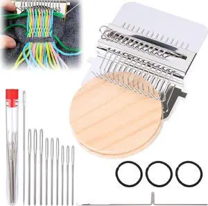 PatchMaker 2.0 Kit, Mini Portable Darning Loom for Beginners, Knitpatch Kit for Holes Repair on Socks, Clothes & Jeans, Sewing Repair Weaving Tool Set, Craft Supplies (14 Hooks) PatchMaker 2.0 Kit, Mini Portable Darning Loom for Beginners, Knitpatch Kit for Holes Repair on Socks, Clothes & Jeans, Sewing Repair Weaving Tool Set, Craft Supplies (14 Hooks)