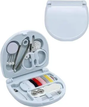 Mini Travel Sewing Kit,Small Size Emergency Sewing Kit with Buttons,Threads,Scissors,Needles Portable DIY Supplies Sewing Repair Kits with Plastic Box for Beginner(Blue) Mini Travel Sewing Kit,Small Size Emergency Sewing Kit with Buttons,Threads,Scissors,Needles Portable DIY Supplies Sewing Repair Kits with Plastic Box for Beginner(Blue)