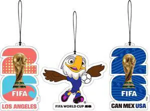 3 Pack FIFA World Cup 2026 Car Air Freshener, Los Angeles | 3 Different Long-Lasting Scents, Official FIFA World Cup 2026 Merchandise, FIFA Charms for Car, Closet, Home 3 Pack FIFA World Cup 2026 Car Air Freshener, Los Angeles | 3 Different Long-Lasting Scents, Official FIFA World Cup 2026 Merchandise, FIFA Charms for Car, Closet, Home