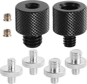 8pcs Tripod Screw Adapters, 1/4" to 3/8" Threaded Mount Converter Screw Tripod Accessories for Camera Light Stand Mic Stand and More 8pcs Tripod Screw Adapters, 1/4" to 3/8" Threaded Mount Converter Screw Tripod Accessories for Camera Light Stand Mic Stand and More