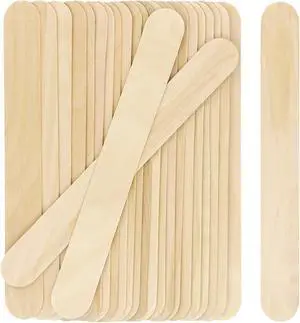 WISYOK 8" Jumbo Craft Sticks, 60Pcs, Natural Wood | Large Popsicle Sticks, Ideal for Tongue Depressors, Ice Cream, Plant Labels, Hair Removal, DIY WISYOK 8" Jumbo Craft Sticks, 60Pcs, Natural Wood | Large Popsicle Sticks, Ideal for Tongue Depressors, Ice Cream, Plant Labels, Hair Removal, DIY