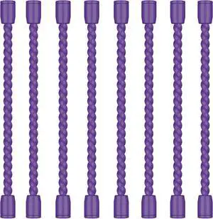 8PCS 4 Inch Silicone Cable Ties, Reusable Bendable Rubber Twist Ties | Flexible Silicone, Bendable and Reusable; Strong Grip; for Cord Organizer, Cable Management, Home, Office, Travel 8PCS 4 Inch Silicone Cable Ties, Reusable Bendable Rubber Twist Ties | Flexible Silicone, Bendable and Reusable; Strong Grip; for Cord Organizer, Cable Management, Home, Office, Travel