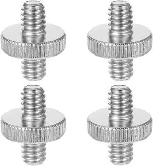 Standard 1/4"-20 Male to 1/4"-20 Male Tripod Screw, 4 PCS Standard Camera Screw Adapter Converter Double Head Tripod Mounting Thread Light Stand Screws for Shoulder Rig Stud Mounting Accessories Standard 1/4"-20 Male to 1/4"-20 Male Tripod Screw, 4 PCS Standard Camera Screw Adapter Converter Double Head Tripod Mounting Thread Light Stand Screws for Shoulder Rig Stud Mounting Accessories