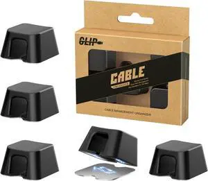 Maveek Magnetic Cord Clips, Cable Holder Magnet Silicone Cord Organizer Keyboard Keys Square Cable Management for Charging USB C Ethernet HDMI Home Office Car TV Cables (5 Pack, Black) Maveek Magnetic Cord Clips, Cable Holder Magnet Silicone Cord Organizer Keyboard Keys Square Cable Management for Charging USB C Ethernet HDMI Home Office Car TV Cables (5 Pack, Black)