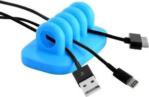 Cable Clip Holder Weighted Desktop Cord Management Fixture (Blue) Cable Clip Holder Weighted Desktop Cord Management Fixture (Blue)
