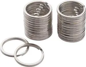 20pcs Key Ring Keychain 3/4 Inch 20mm Diameter Metal Flat Split Key Chains Rings for Home Car Dog Tag Office Lanyards Keys Attachment Silver 20pcs Key Ring Keychain 3/4 Inch 20mm Diameter Metal Flat Split Key Chains Rings for Home Car Dog Tag Office Lanyards Keys Attachment Silver
