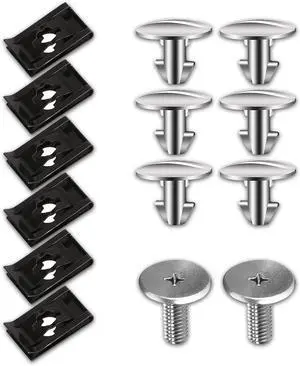 Pack-14 Lower Engine Cover Pin Screw, Engine Splash Shield Hardware Screw and Access Clip, Compatible with Honda Accord Civic CR-V 90674-TY2-A01 90105-TBA-A00 (Silver) Pack-14 Lower Engine Cover Pin Screw, Engine Splash Shield Hardware Screw and Access Clip, Compatible with Honda Accord Civic CR-V 90674-TY2-A01 90105-TBA-A00 (Silver)