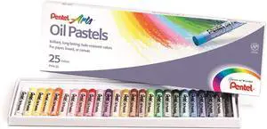 Pentel Arts Oil Pastel Set, Assorted Colors, Set of 25 (PHN-25) Pentel Arts Oil Pastel Set, Assorted Colors, Set of 25 (PHN-25)