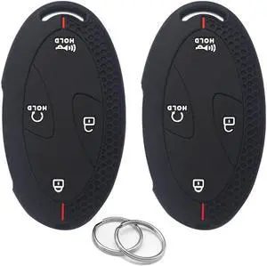 2Pcs Key Fob Cover for Hyundai Santa Fe Elantra 2024 2025 2026 | Key Holder Case for Tuscon Sonata Kona EV Ioniq 5/5N/6 Silicone Key Protector Keyring 5/7 Buttons (Black) 2Pcs Key Fob Cover for Hyundai Santa Fe Elantra 2024 2025 2026 | Key Holder Case for Tuscon Sonata Kona EV Ioniq 5/5N/6 Silicone Key Protector Keyring 5/7 Buttons (Black)