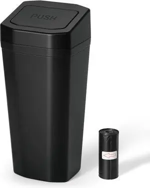 Car Trash Can, Leakproof Mini Cup Holder Car Garbage Can with Lid | Small Cup Holder Trash Can for Car with 20 Trash Bags, Vehicle SUV Truck Organizers and Storage for Home, Office, Black Car Trash Can, Leakproof Mini Cup Holder Car Garbage Can with Lid | Small Cup Holder Trash Can for Car with 20 Trash Bags, Vehicle SUV Truck Organizers and Storage for Home, Office, Black