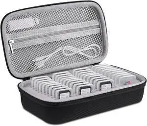 36 Slot Memory Card Storage Case for 27 Micro SD Card & 9 SD SDHC SDXC Card | EVA Hard Shell Holder Storage Organizer Case, with Mesh Pocket, Water-Resistant & Anti-Shock, Black 36 Slot Memory Card Storage Case for 27 Micro SD Card & 9 SD SDHC SDXC Card | EVA Hard Shell Holder Storage Organizer Case, with Mesh Pocket, Water-Resistant & Anti-Shock, Black