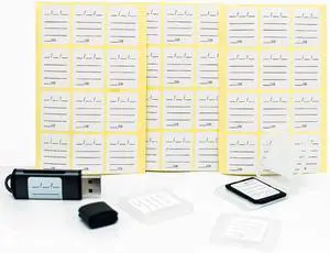 (120 Count) SD Card Label Stickers/Flash Drive Labels with 6 Free SD Card Cases & a Storage Box - Stick-On, Removable (120 Count) SD Card Label Stickers/Flash Drive Labels with 6 Free SD Card Cases & a Storage Box - Stick-On, Removable