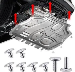 8PCS Engine Splash Shield Hardware Kit, Lower Cover Pin Screws, 90674-TY2-A01 90105-TBA-A00 8PCS Engine Splash Shield Hardware Kit, Lower Cover Pin Screws, 90674-TY2-A01 90105-TBA-A00
