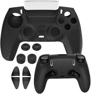 Anti-Slip Silicone Protector Cover +Rocker Cap for PS5 Edge Controller Anti-Slip Silicone Protector Cover +Rocker Cap for PS5 Edge Controller