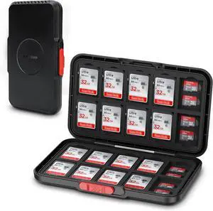 Pop Up Style Memory Card Case,60 Slots Memory Card Holder Wallet for 20 SD SDHC SDXC & 40 Micro SD SDXC SDHC TF MSD Cards,Portable Slim Micro SD Card Case Storage Organizer with EVA Foam Interior Pop Up Style Memory Card Case,60 Slots Memory Card Holder Wallet for 20 SD SDHC SDXC & 40 Micro SD SDXC SDHC TF MSD Cards,Portable Slim Micro SD Card Case Storage Organizer with EVA Foam Interior