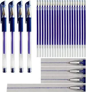 4 Heat-Erasable Fabric Pen Barrels with 20 blue Refills for quilting supplies, sewing supplies, embroidery, DIY crafts. (blue) 4 Heat-Erasable Fabric Pen Barrels with 20 blue Refills for quilting supplies, sewing supplies, embroidery, DIY crafts. (blue)